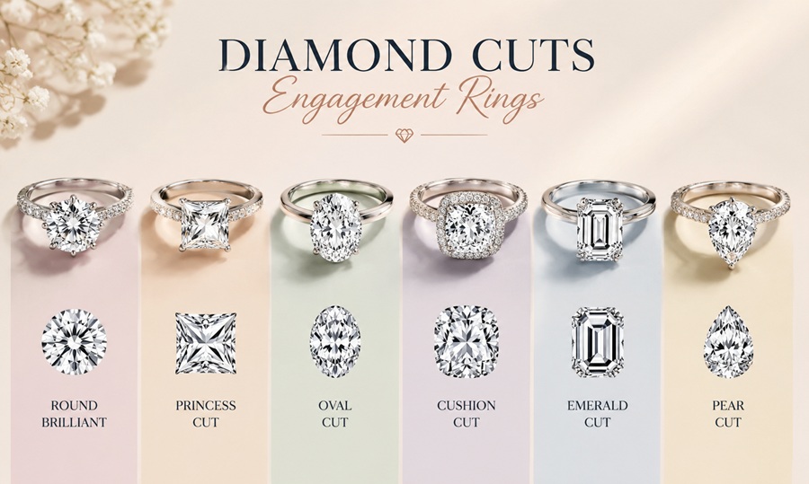 Diamond Cuts for Engagement Rings